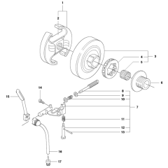 Clutch & Oil Pump Assembly For Husqvarna 353 Chainsaw