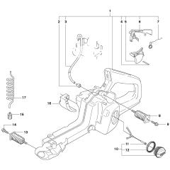Fuel Tank Assembly For Husqvarna 357XP Chainsaw