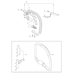Handle Assembly For Husqvarna 357XP Chainsaw