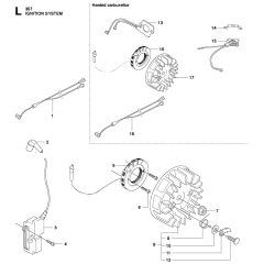 Ignition System Assembly For Husqvarna 357XP Chainsaw