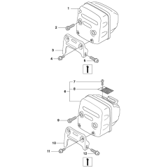 Muffler Assembly For Husqvarna 359 Chainsaw