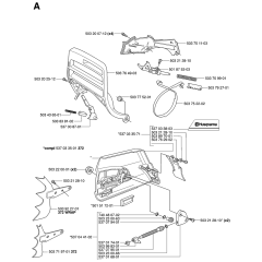 Chain Brake & Clutch Cover Assembly For Husqvarna 362XP Chainsaw