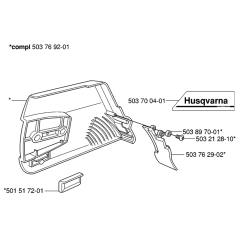 Clutch Cover Assembly For Husqvarna 362XP Chainsaw