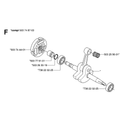 Crankshaft Assembly For Husqvarna 362XP Chainsaw