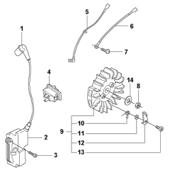 Ignition System Assembly For Husqvarna 365 Chainsaw