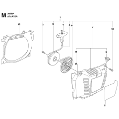 Starter Assembly For Husqvarna 365 Chainsaw
