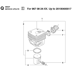Service Updates Assembly For Husqvarna 365 Chainsaw