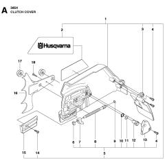 Clutch Cover Assembly For Husqvarna 365h Chainsaw