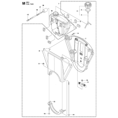 Fuel Tank Assembly For Husqvarna 365h Chainsaw