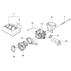 Carburetor & Air Filter Assembly For Husqvarna 365x-Torq Chainsaw