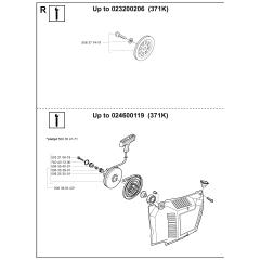 Service Updates No.2 Assembly For Husqvarna 371K Disc Cutters