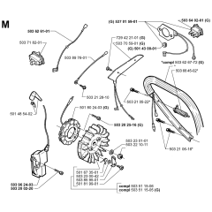 Electrical Assembly For Husqvarna 371XP Chainsaw