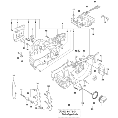 Crankcase Assembly For Husqvarna 372XP Chainsaw