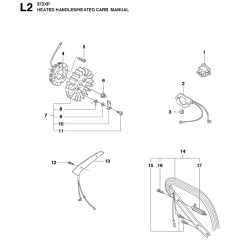 Handles Heated-1 Assembly For Husqvarna 372XP Chainsaw
