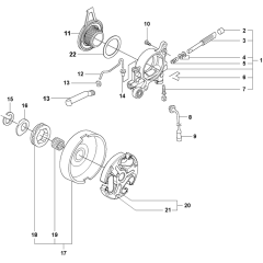 Clutch & Oil Pump Assembly For Husqvarna 372XP X-Torq Chainsaw