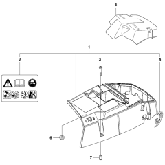 Cylinder Cover Assembly For Husqvarna 372XP X-Torq Chainsaw
