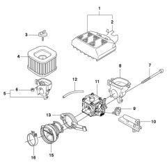 Carburetor & Air Filter Assembly For Husqvarna 372XP X-Torq Chainsaw
