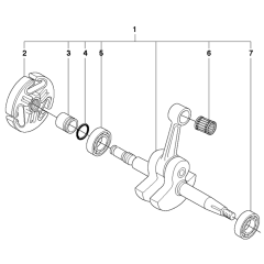 Crankshaft Assembly For Husqvarna 372XP X-Torq Chainsaw