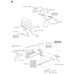 Chain Brake & Clutch Cover Assembly For Husqvarna 385 Chainsaw