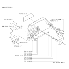 Clutch Cover Assembly For Husqvarna 385 Chainsaw