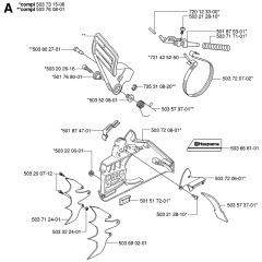 Chain Brake & Clutch Cover Assembly For Husqvarna 395XP Chainsaw