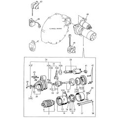 Starter Motor Assembly for Yanmar 3TN100E-SMD Engine