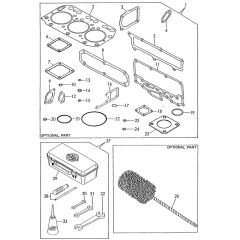 Gasket, Tools for Yanmar 3TN100E-SMD Engine
