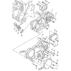 Gear Housing Assembly for Yanmar 3TN100E-SMD Engine