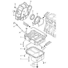 Flywheel Housing, Oil Sump Assembly for Yanmar 3TN100E-SMD Engine