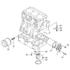 Oil System Assembly for Yanmar 3TN100E-SMD Engine