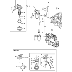 KWA Holder Assembly for Yanmar 3TNV76-KWA Engines X0285105190 
