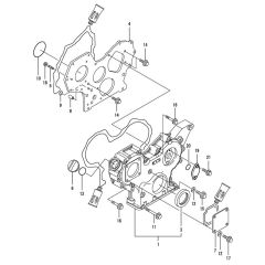 Gear Housing for Yanmar 3TNV88-BPTS