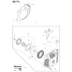 Starter Assembly For Husqvarna 440eii Chainsaw