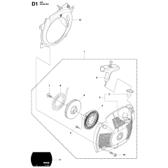 Starter Assembly For Husqvarna 445 Chainsaw