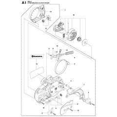 Chain Brake & Clutch Cover Assembly For Husqvarna 445ii Chainsaw