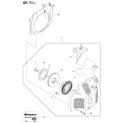 Starter Assembly For Husqvarna 445ii Chainsaw