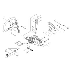 Shindaiwa 451S Chainsaw Handle