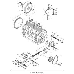 Pulley, Flywheel, Belt Tensioner