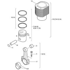 Piston, Conrod, Cylinder Assembly
