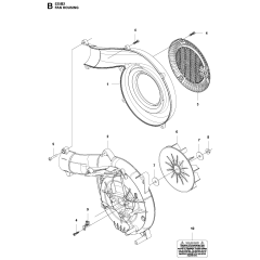 Housing Assembly for Husqvarna 525BX Leaf Blower