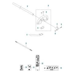 Shaft Assembly for Husqvarna 525 LS