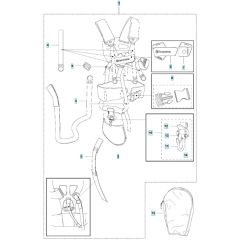 Harness for Husqvarna 535iRXT