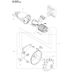 Fan Assembly for Husqvarna 536LIBX