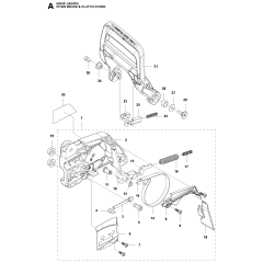 Chain Brake & Clutch Cover Assembly For Husqvarna 543XP Chainsaw