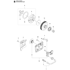 Clutch & Oil Pump Assembly For Husqvarna 543XP Chainsaw