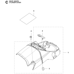 Cylinder Cover Assembly For Husqvarna 543XP Chainsaw