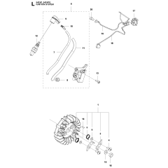 Ignition System Assembly For Husqvarna 543XP Chainsaw