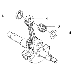 Crankshaft Assembly For Husqvarna 543XPG Chainsaw