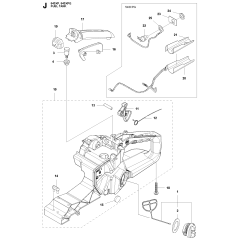 Fuel Tank Assembly For Husqvarna 543XPG Chainsaw