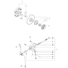 Clutch & Oil Pump Assembly For Husqvarna 545 Chainsaw